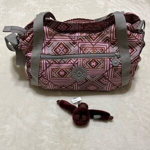 Kipling Overnight Duffel Casual Gym Work Travel Carry Bag BRAND NEW CHARM